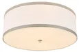 NEWPORT 3550 3555/PL nickel, Потолочный светильник, Nickel Shade white D50*H16,5 cm E27 5*60W