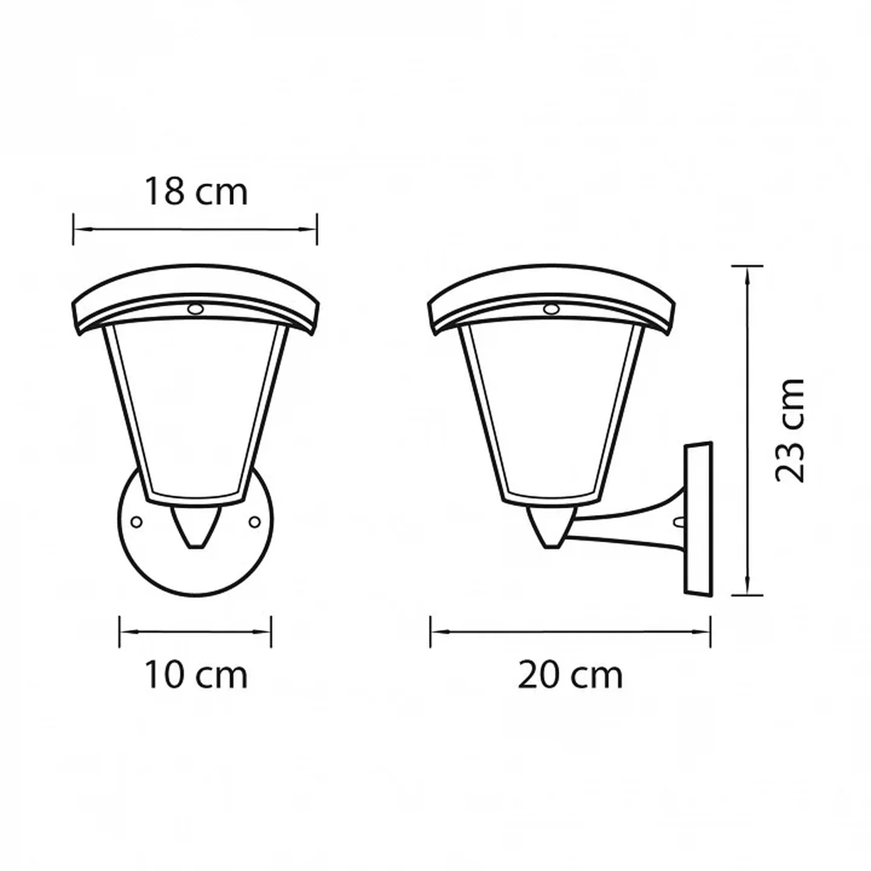 375670 (HL-6021) Светильник уличный настен LAMPIONE LED 8W 360LM 3000K IP54