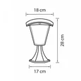 375970 (HL-6023) Светильник уличн парковый LAMPIONE LED 8W 360LM 3000K IP54 (в комплекте)