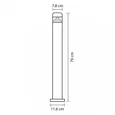 376707 (IVY-858PSH0.8) Светильник RAGGIO LED 6W 260LM ЧЕРНЫЙ 4000K IP55 (в комплекте)