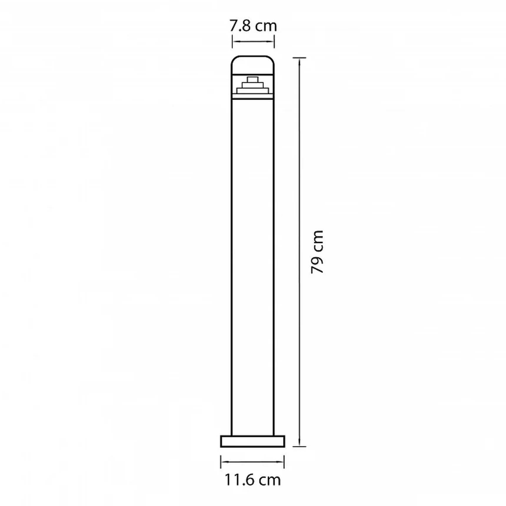 376707 (IVY-858PSH0.8) Светильник RAGGIO LED 6W 260LM ЧЕРНЫЙ 4000K IP55 (в комплекте)
