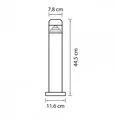 376907 (IVY-858PSH0.45) Светильник RAGGIO LED 6W 260LM ЧЕРНЫЙ 4000K IP55 (в комплекте)