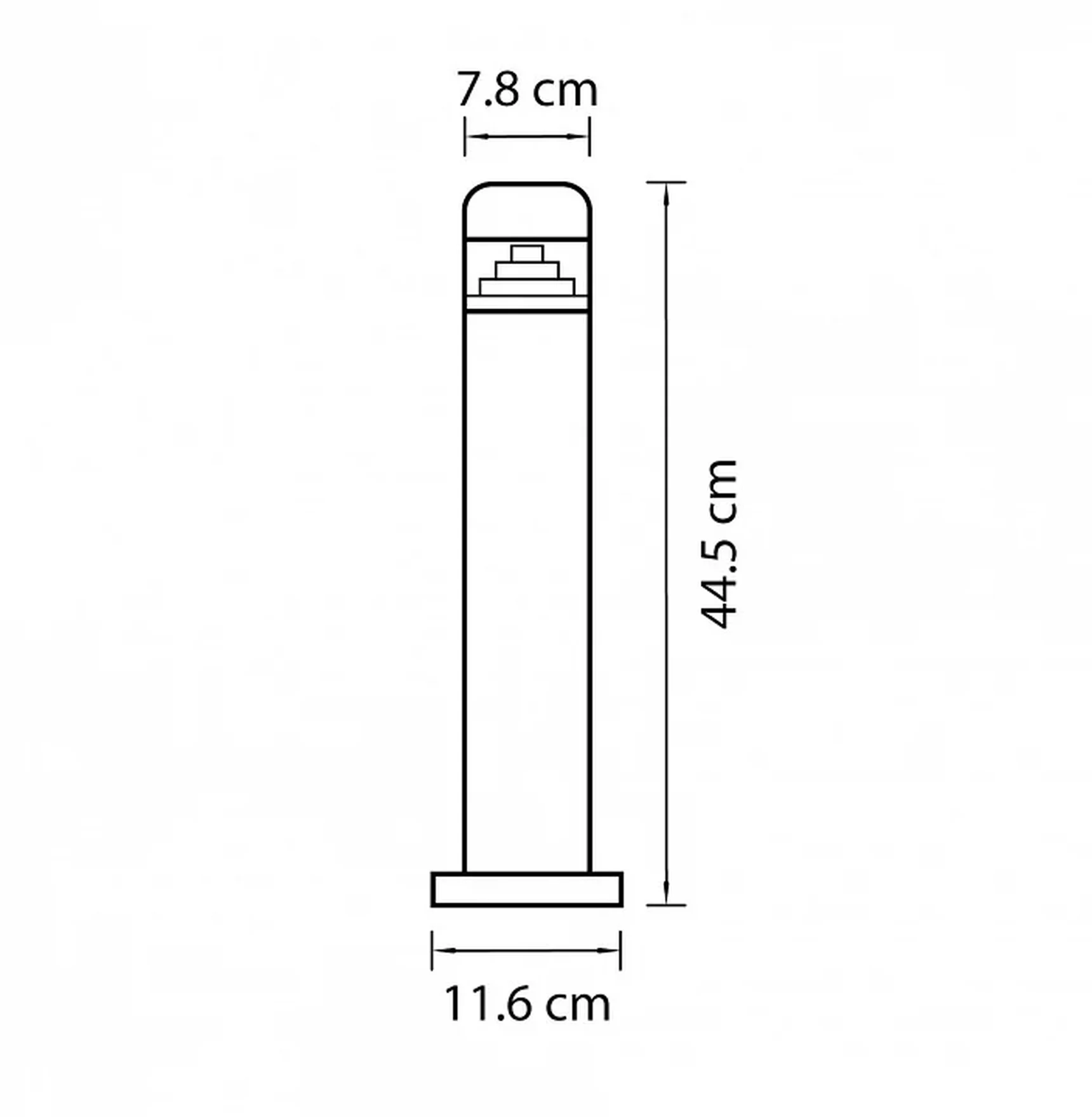 376907 (IVY-858PSH0.45) Светильник RAGGIO LED 6W 260LM ЧЕРНЫЙ 4000K IP55 (в комплекте)