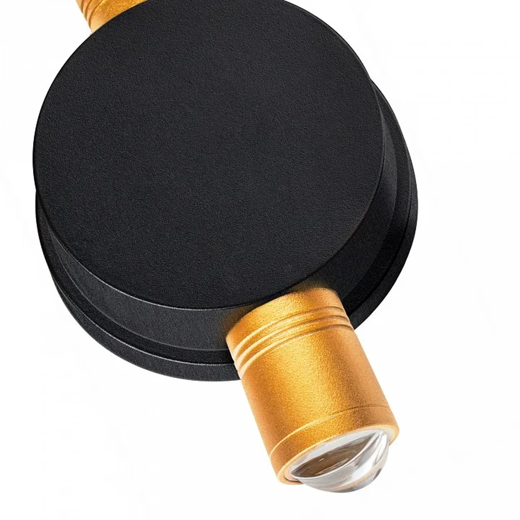 380623 Светильник DITO 2х1W LED 220LM G ЧЕРНЫЙ/ЗОЛОТО 4000K