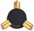 380633 Светильник DITO 3х1W LED 330LM G ЧЕРНЫЙ/ЗОЛОТО 4000K