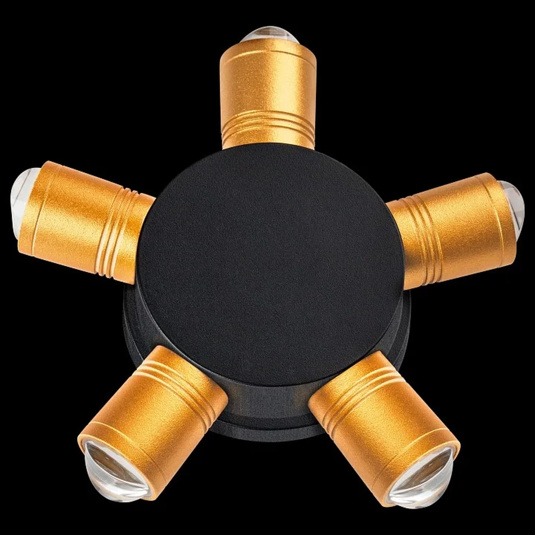 380653 Светильник DITO 5х1W LED 550LM G ЧЕРНЫЙ/ЗОЛОТО 4000K