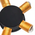 380653 Светильник DITO 5х1W LED 550LM G ЧЕРНЫЙ/ЗОЛОТО 4000K