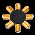 380683 Светильник DITO 8х1W LED 880LM G ЧЕРНЫЙ/ЗОЛОТО 4000K