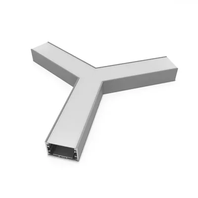 Соединитель RVE-CONNECT-Y угловой Y-образный для встраиваемого профиля 50x32 мм.