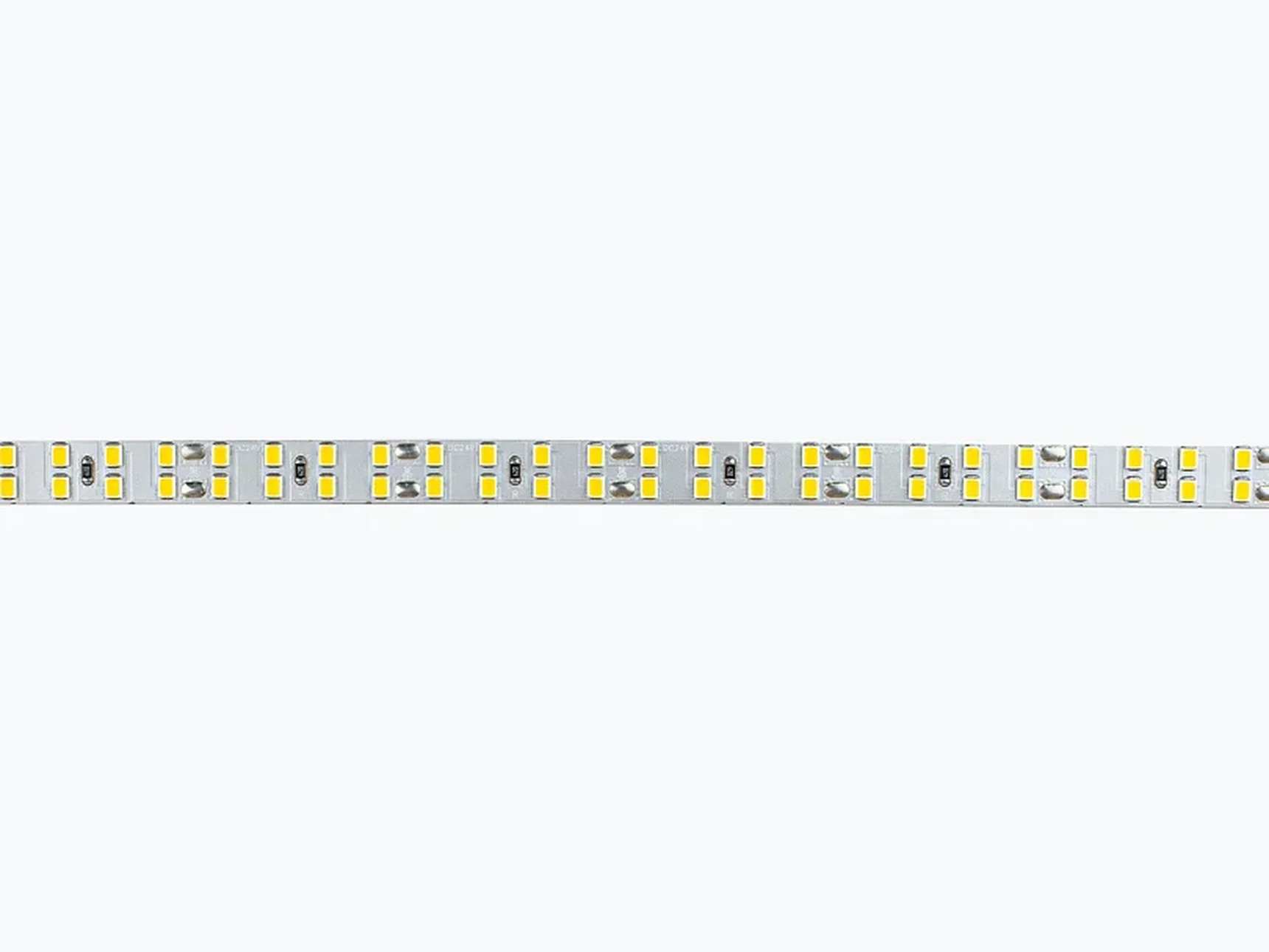 Светодиодная лента LEDS POWER узкая двухрядная 10мм 2835 240/м (22Вт/м) 24В теплая, серия ПРО200