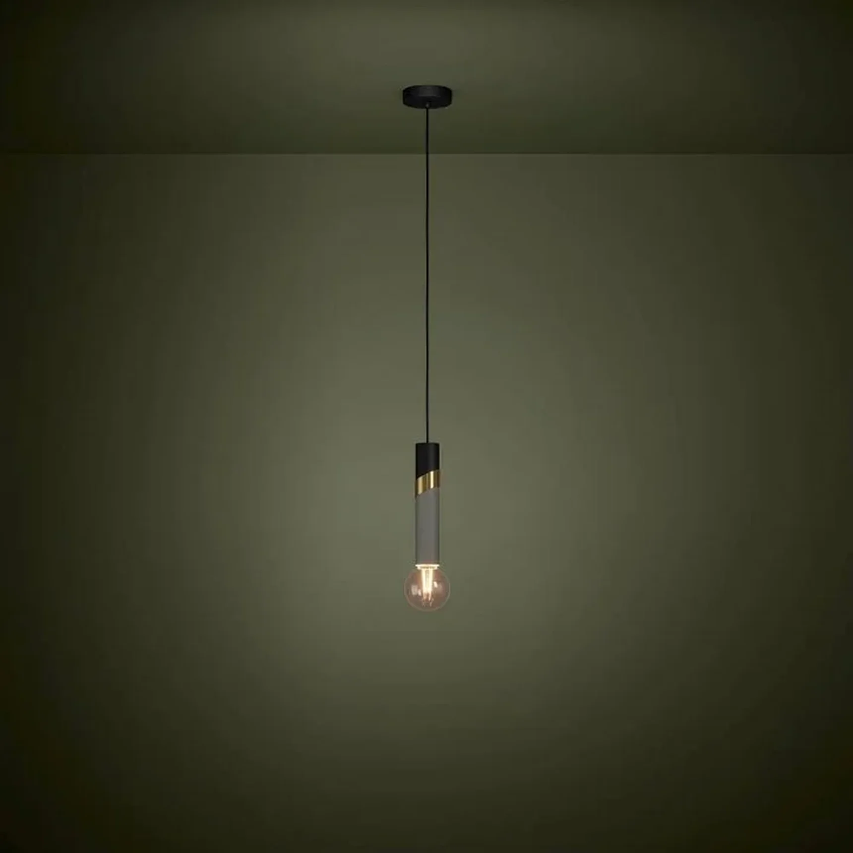 39935 Подвесной потолочный светильник (люстра) CEDRAL, 1x40W, E27, H1500, ?55, сталь, черный, матова