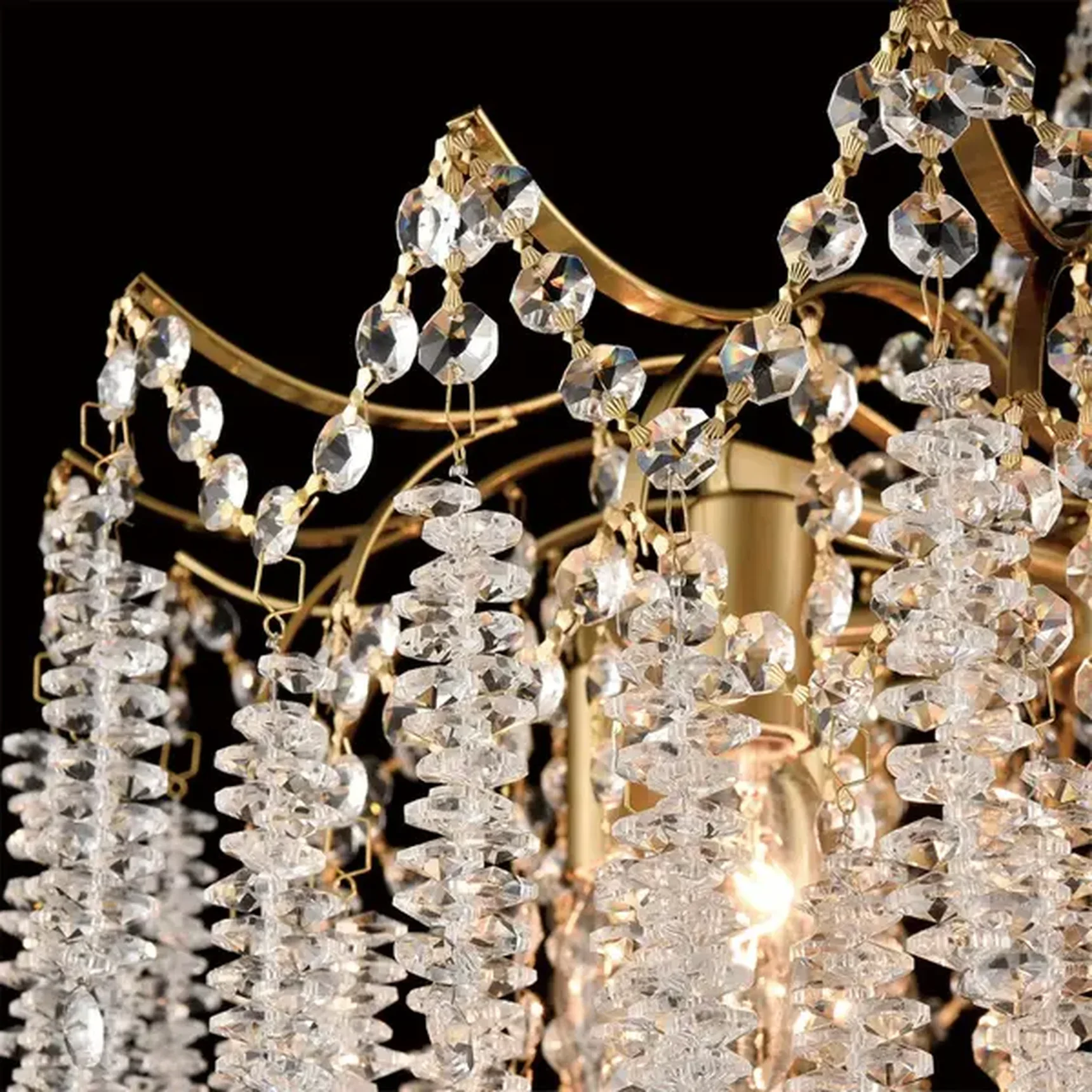 8243/8 CLASSI LN25 латунь металл/хрусталь Люстра подвесная E14 8*40W 220V KRISTINA