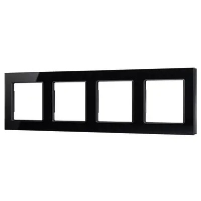 Рамка стеклянная FRM-GLARE-GS-4-BK (Arlight, -)