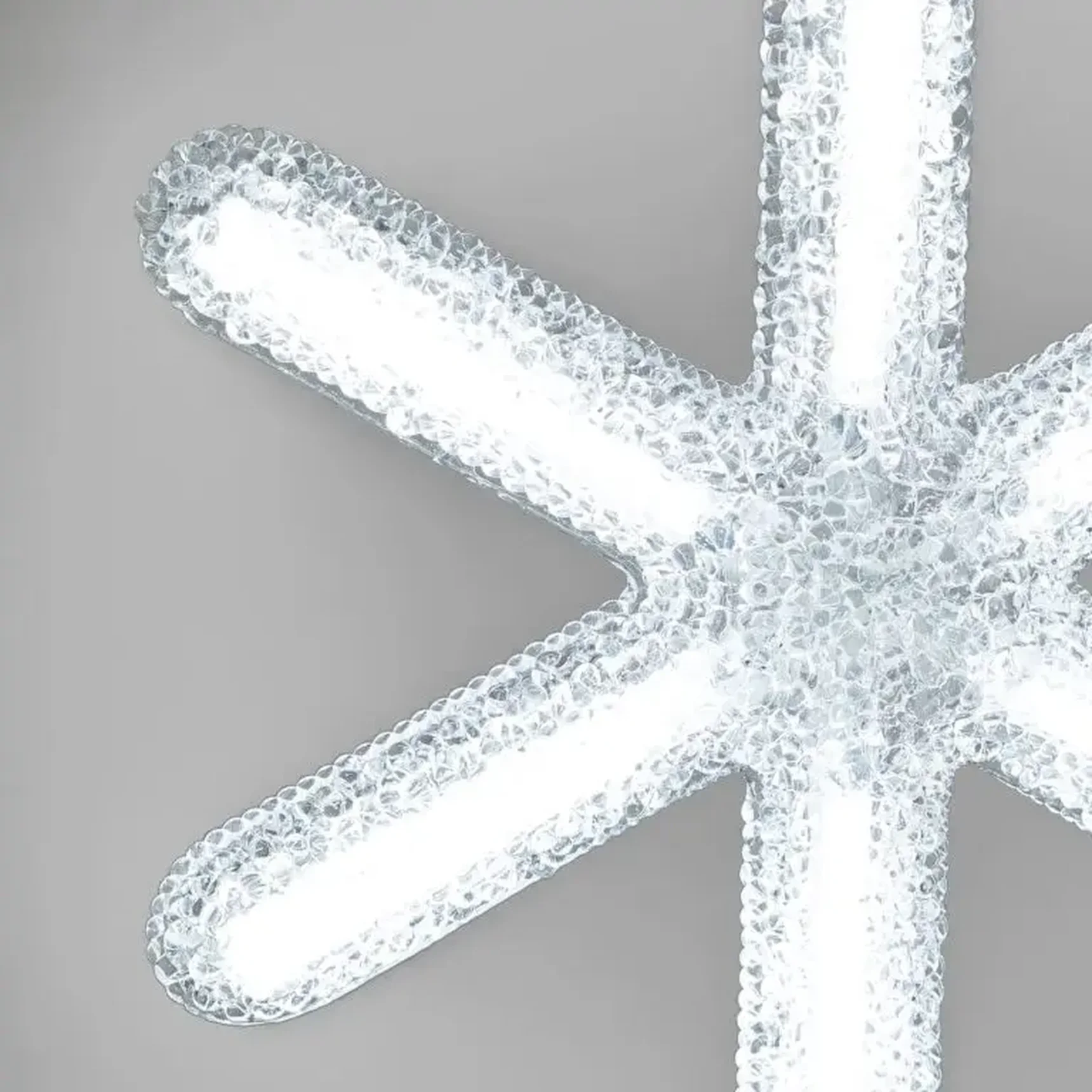 Светодиодная Снежинка "Московская" Ø0,3м, Акрил, Белая 24B, IP65