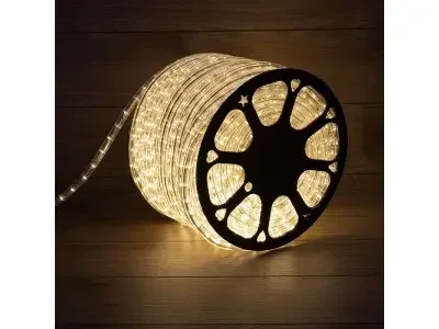 Дюралайт LED, постоянное свечение (2W) - ТЕПЛЫЙ БЕЛЫЙ, 36 LED/м, бухта 100м