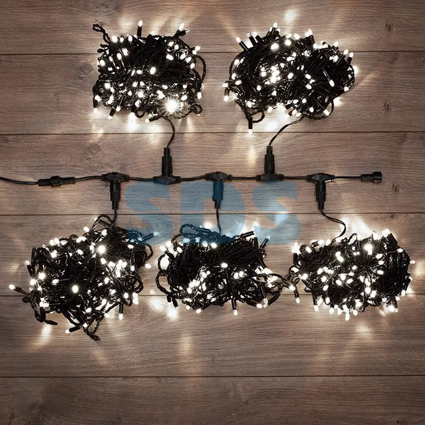 Гирлянда LED ClipLight 24V, 5 нитей по 20 метров, цвет диодов Белый