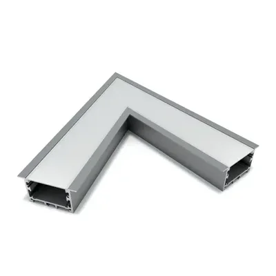 Соединитель RVE-CONNECT-60 угловой 60° для встраиваемого профиля V_63x32 мм.