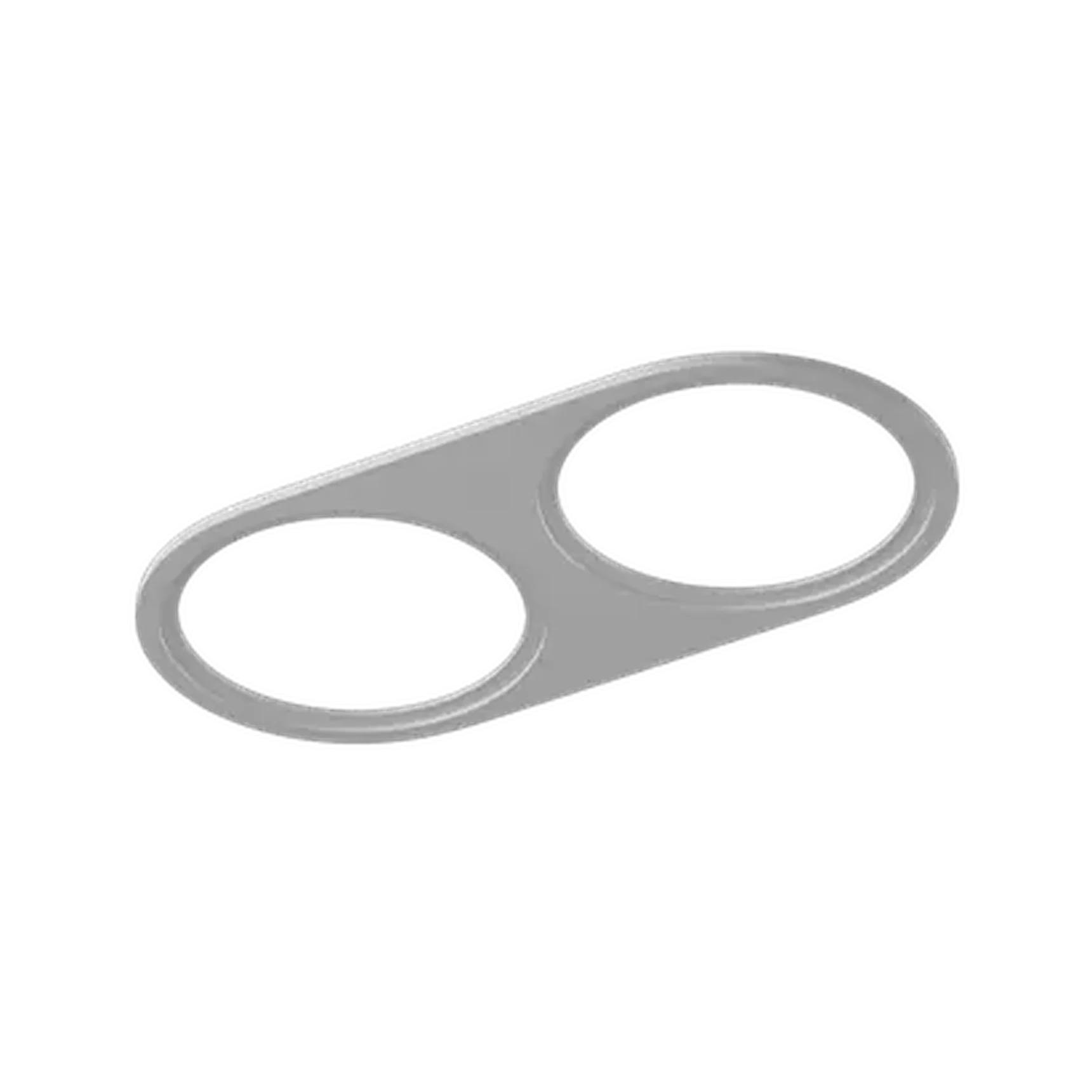 Рамка двойная для серии COMBO 1 круглая, белая, COMBO-1R2-WH