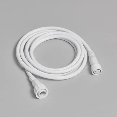Удлинитель универсальный для гирлянд 2-pin INOXHUB, 5м, БЕЛЫЙ провод