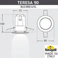 Уличный встраиваемы светильник FUMAGALLI TERESA 90 3L0.000.000.AYU1L