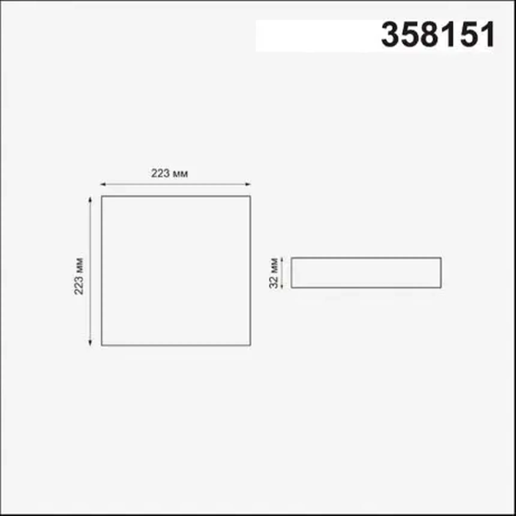 Светодиодный встраиваемый светильник с регул. врезным отверстием Novotech MOON 358151 24W