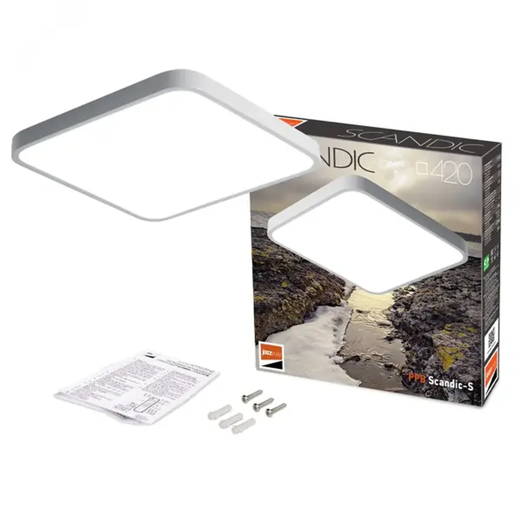 Светильник светодиодный потолочный PPB Scandic-S 54w 4000K WH IP20, 5037212