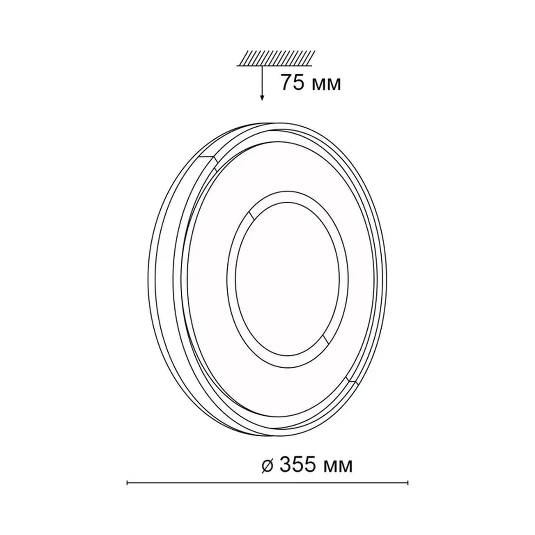 Настенно-потолочный светодиодный светильник Sonex Stoki 3046/CL
