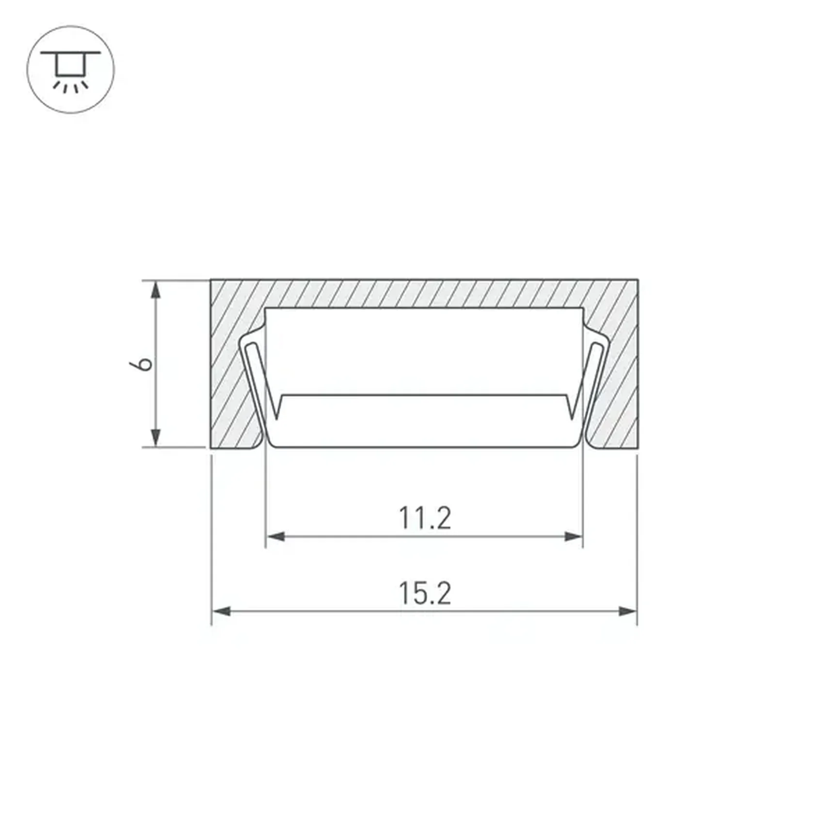 Профиль MIC-2000 ANOD (Arlight, Алюминий)