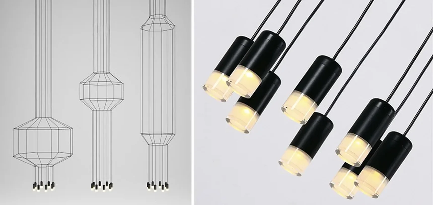 Подвесной светильник Imperiumloft Vibia Wireflow 40.1633