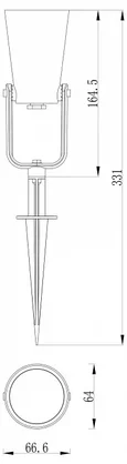 Outdoor уличный светильник 4033-1T