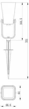 Outdoor уличный светильник 4034-1T