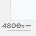42-004 Светодиодная панель 48Вт, 4800Лм, 6500К, 595х595х12мм.