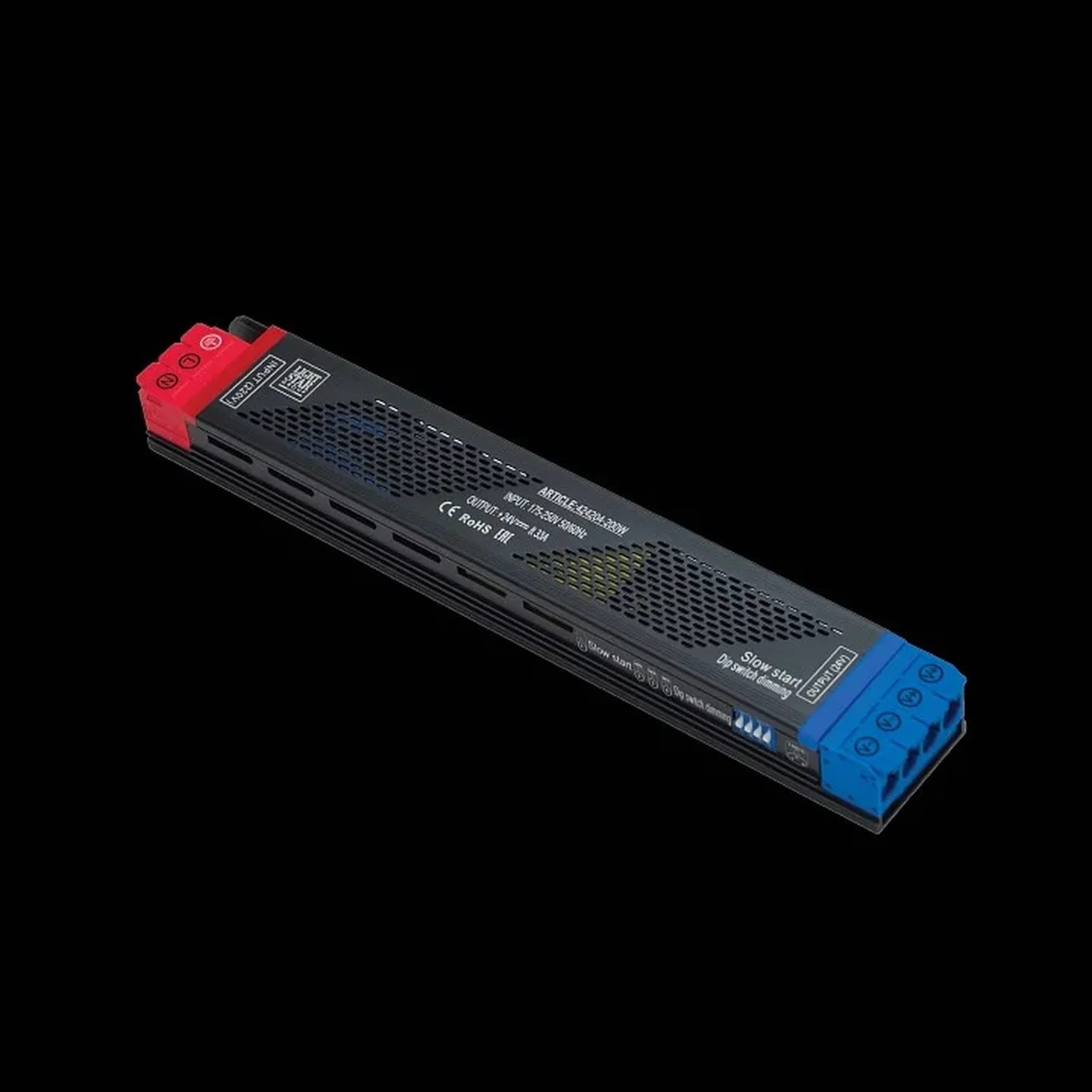 424204 Блок питания 24V с DIP+плавный пуск LIGHTSTAR 200W