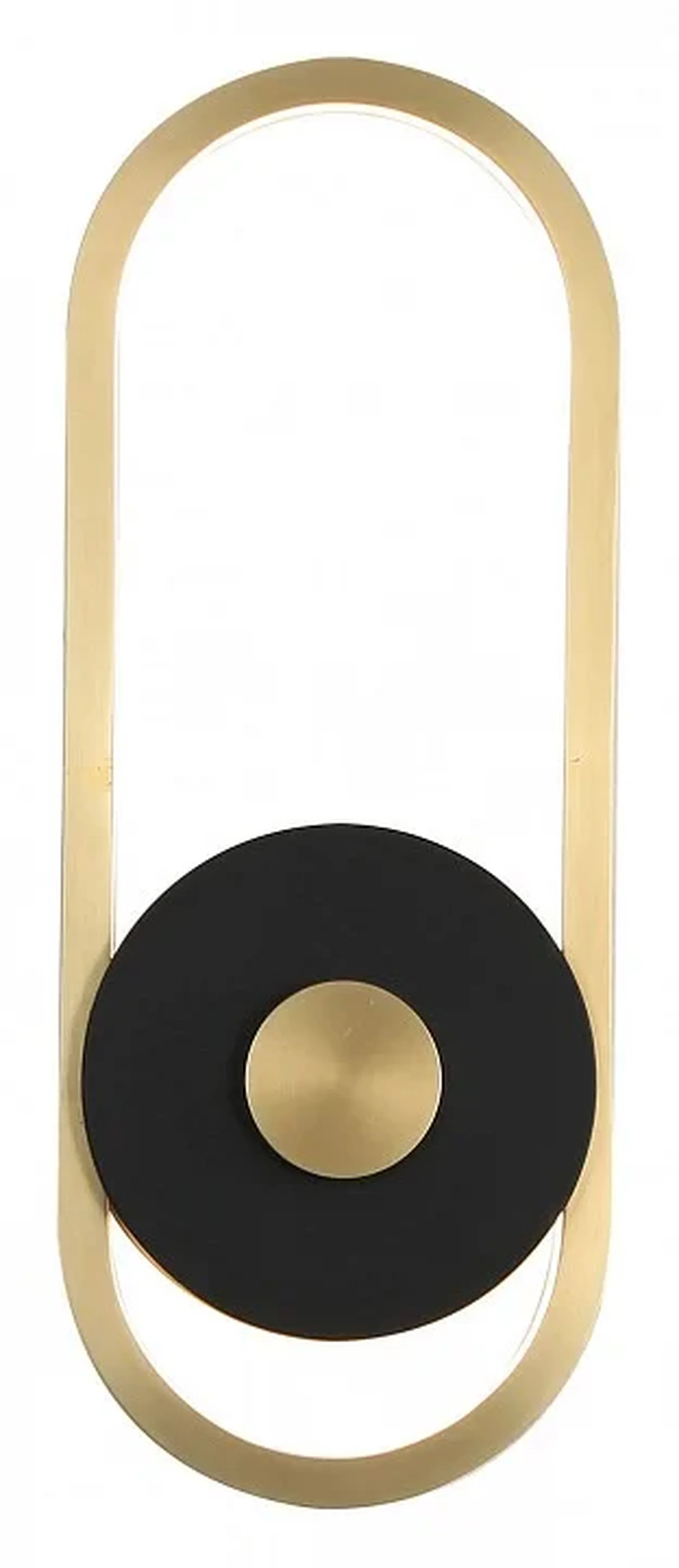 Настенный светильник черный матовый, античная латунь 4296-1W