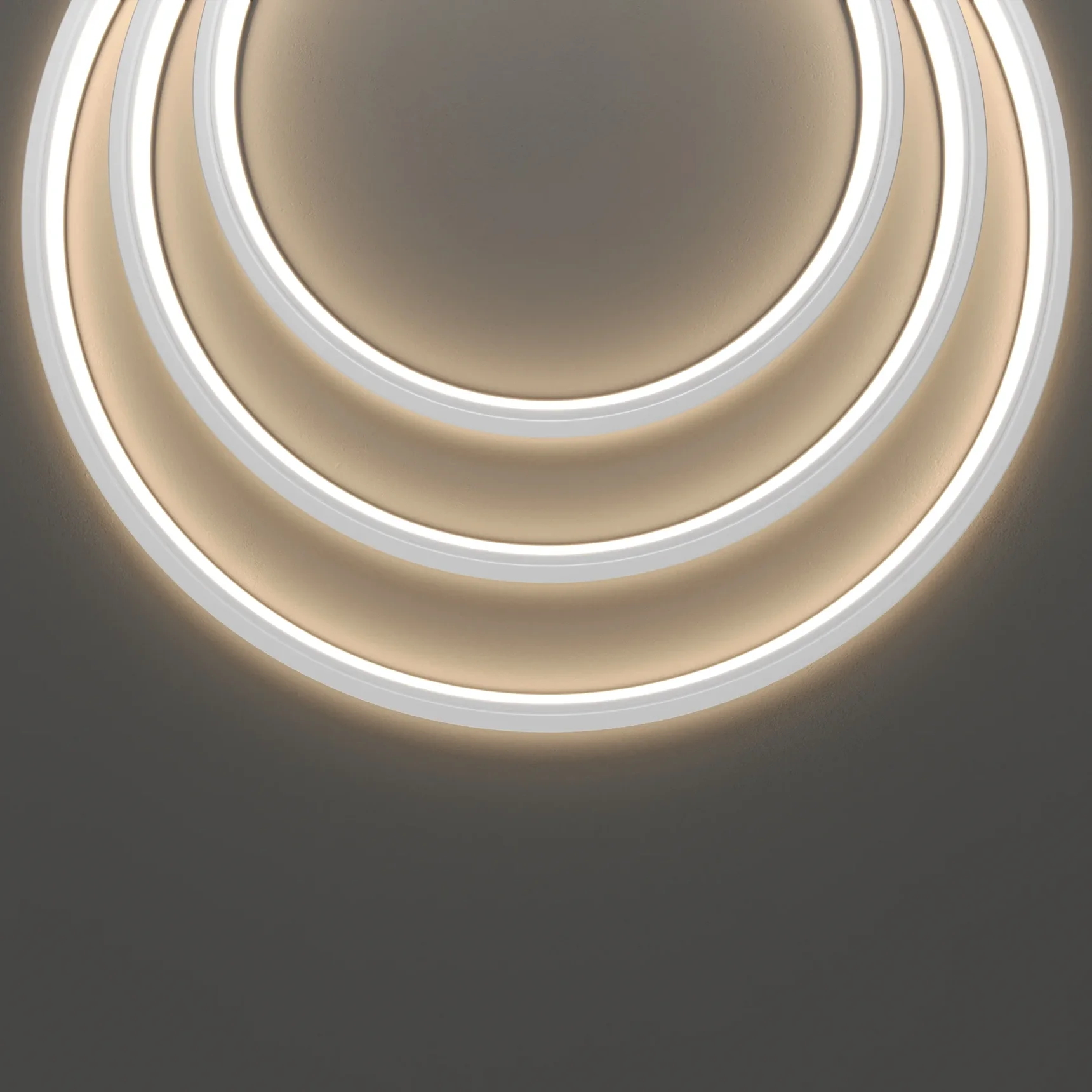 Гибкий неон 16x16 24В 10Вт/м 3000K IP67 10м (вертикальный изгиб)