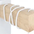 43706 Бра TOWNSHEND, 1х10W(E27-LED), L65, A185, H215, сталь, белый/дерево, коричневый
