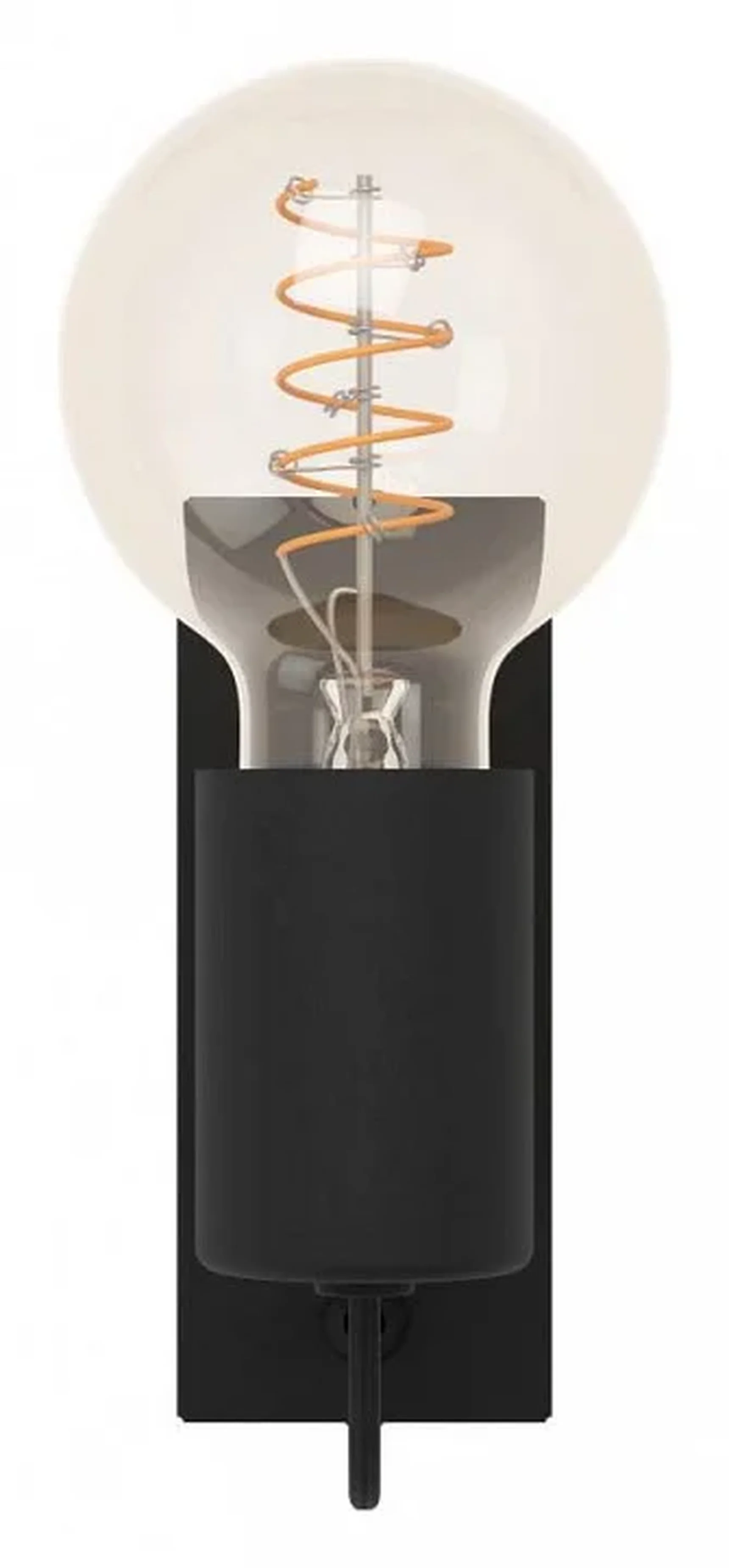 43903 Бра BAILRIGG, 1X40W (E27), H135, сталь, дерево, черный, коричневый