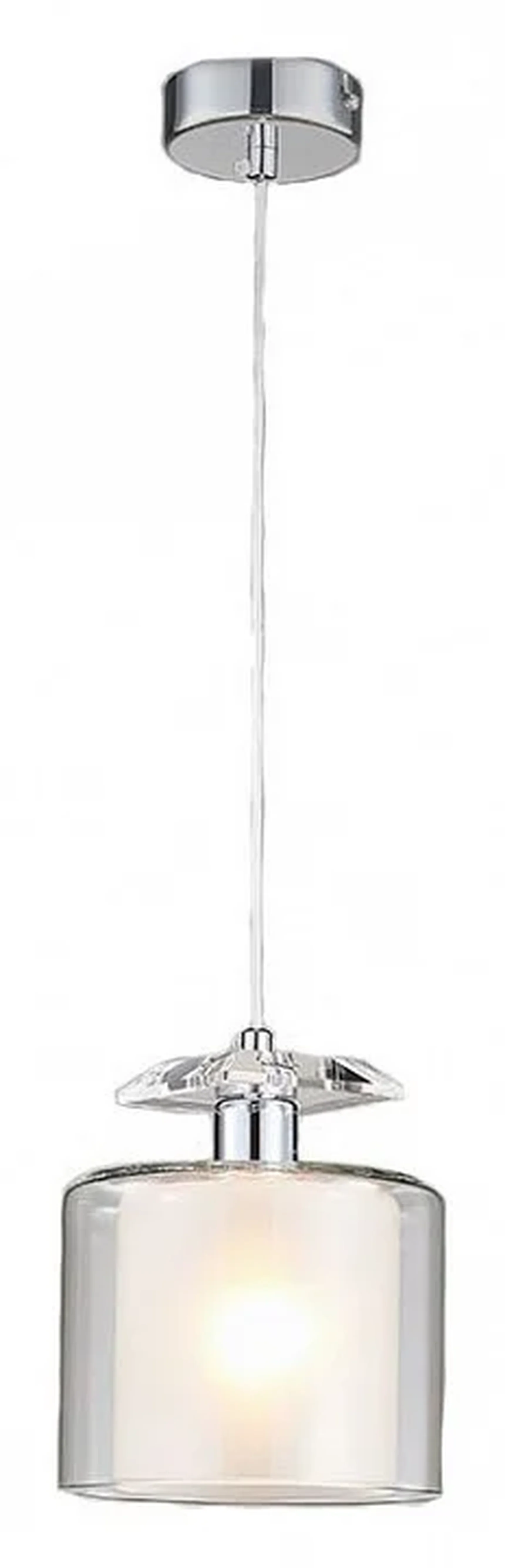 NEWPORT 4400 4401/S chrome, Подвесной светильник, Chrome Clear crystal Clear glass D15*H19/269 cm E14 1*60W