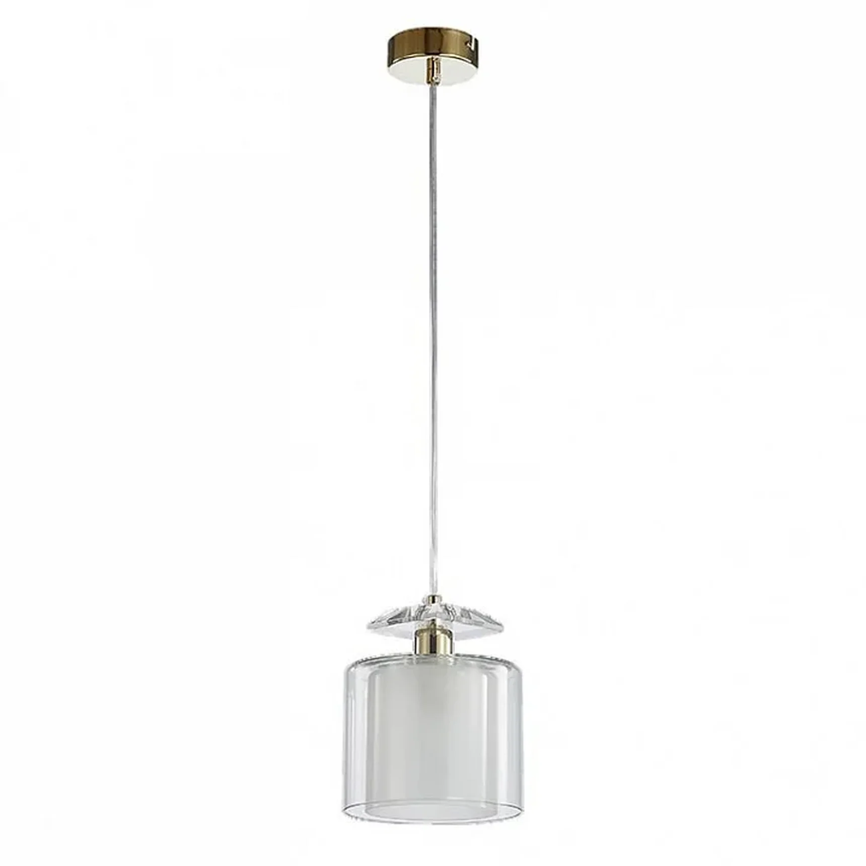 NEWPORT 4400 4401/S gold, Подвесной светильник, Gold Clear crystal Clear glass D15*H19/269 cm E14 1*60W