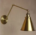 Бра Gloce Cone Shade Loft Industrial Metal Tall Gold арт 44.074