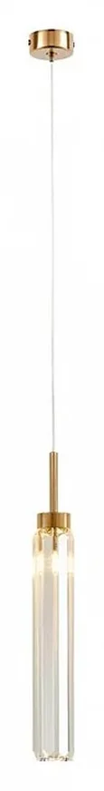 NEWPORT 4520 4521 L/S gold , Подвесной светильник, Gold Clear crystal D4.5*L35/250 cm G9 1*60W