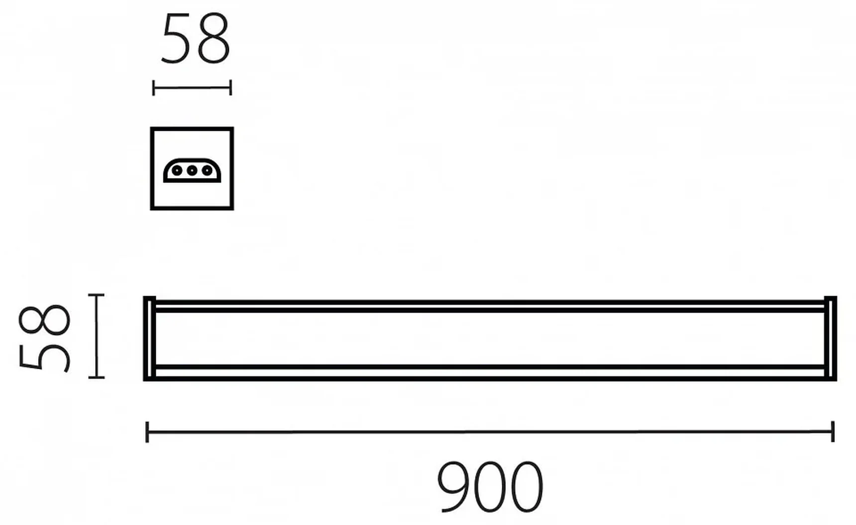 456367 Светильник TRITO LED 36W 3600LM 120G ЧЕРНЫЙ 3000/4000/6000K