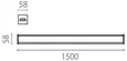 456607 Светильник TRITO LED 60W 6000LM 120G ЧЕРНЫЙ 3000/4000/6000K