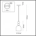 4589/1A SUSPENTIONI LN21 126 золотой подвесной светильник E27 60W 220V GILLIAN