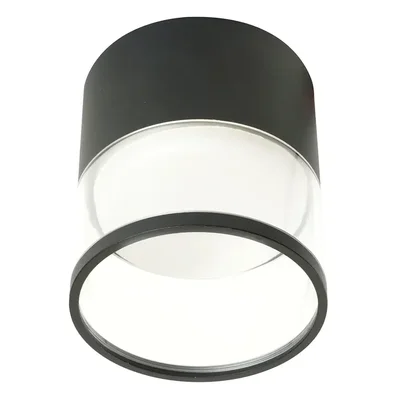 Светильник потолочный Feron HL454 HALO 12W, 230V, GX53, черный, 48751