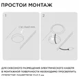 12-03 Комплект светодиодных светильников круглых врезных, 12 В, 2 Вт х 4 шт, smd 3528, ТБ
