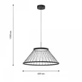 4633-6P, Подвесной светильник, D600xH400/1500, LEDx16W, 600LM, 4000K