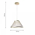 4634-6P, Подвесной светильник, D600xH400/1500, LEDx16W, 600LM, 4000K