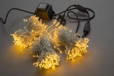 F Жёлтый LED-BS-200*3-20M*3-24V-Y прозрачный пр. (Flash через каждые 7 светодиодов)