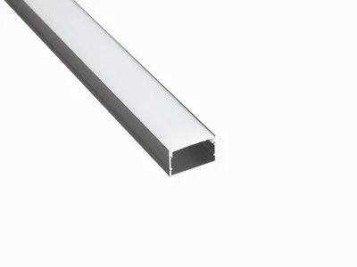 Профиль накладной LEDS POWER СПН2515 алюм. черный с призм.рассеивателем 2м 008486